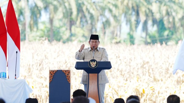 Presiden Prabowo Senang Panen Raya Jagung Inisiasi Polri Berhasil