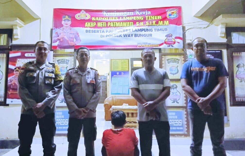 Polisi Ringkus Buronan Kekerasan Anak Dibawah Umur di Lampung Timur
