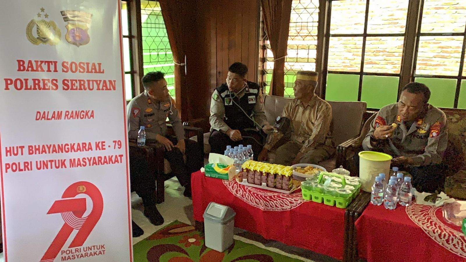 Jelang HUT Bhayangkara ke-79, Polres Seruyan Gelar Bakti Sosial Untuk Masyarakat