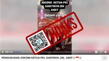 [HOAKS] Pengukuhan Jokowi sebagai Ketua PKI