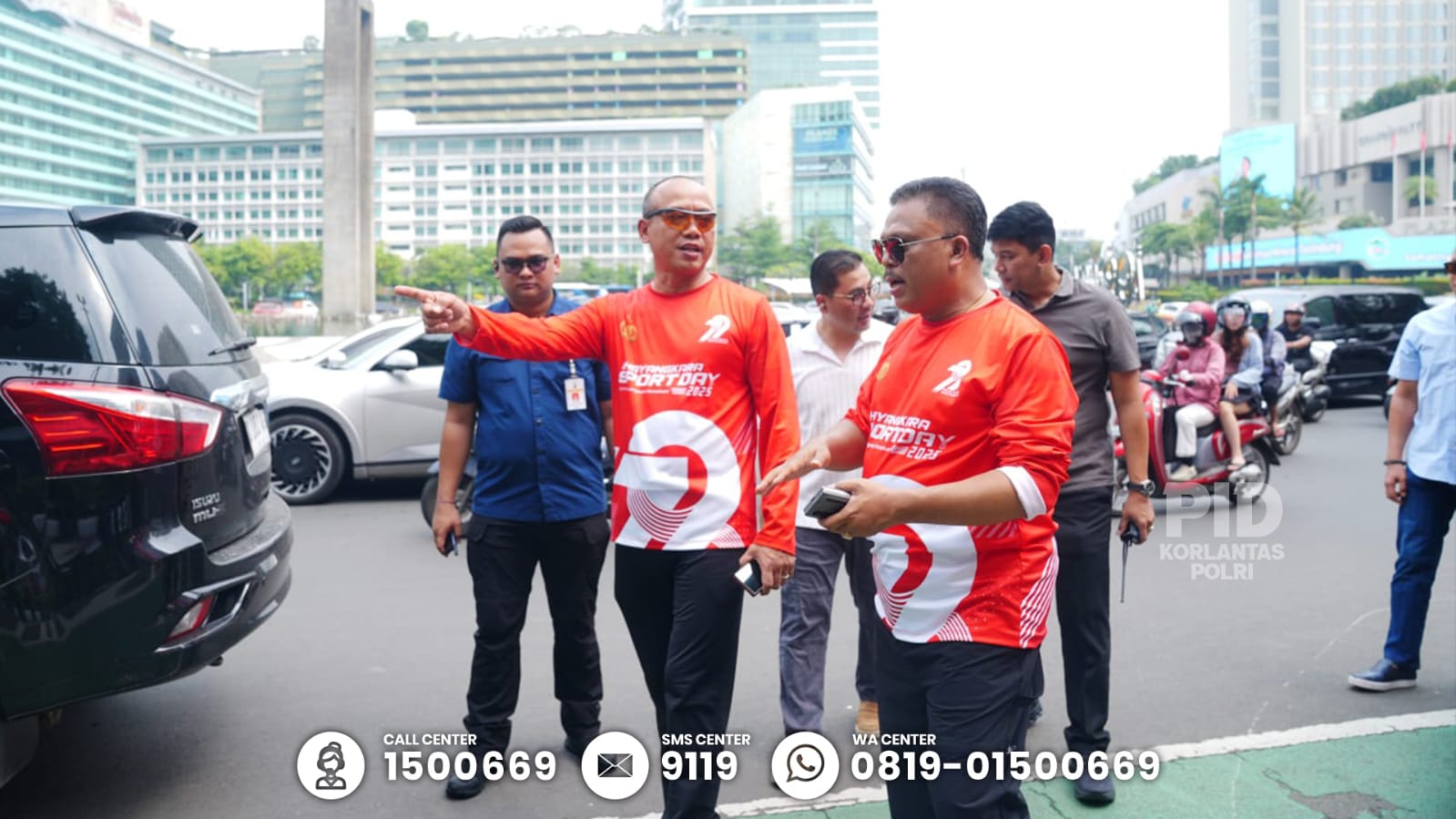 Kakorlantas Polri Tinjau Persiapan Car Free Day, Sambut Hari Bhayangkara ke-79