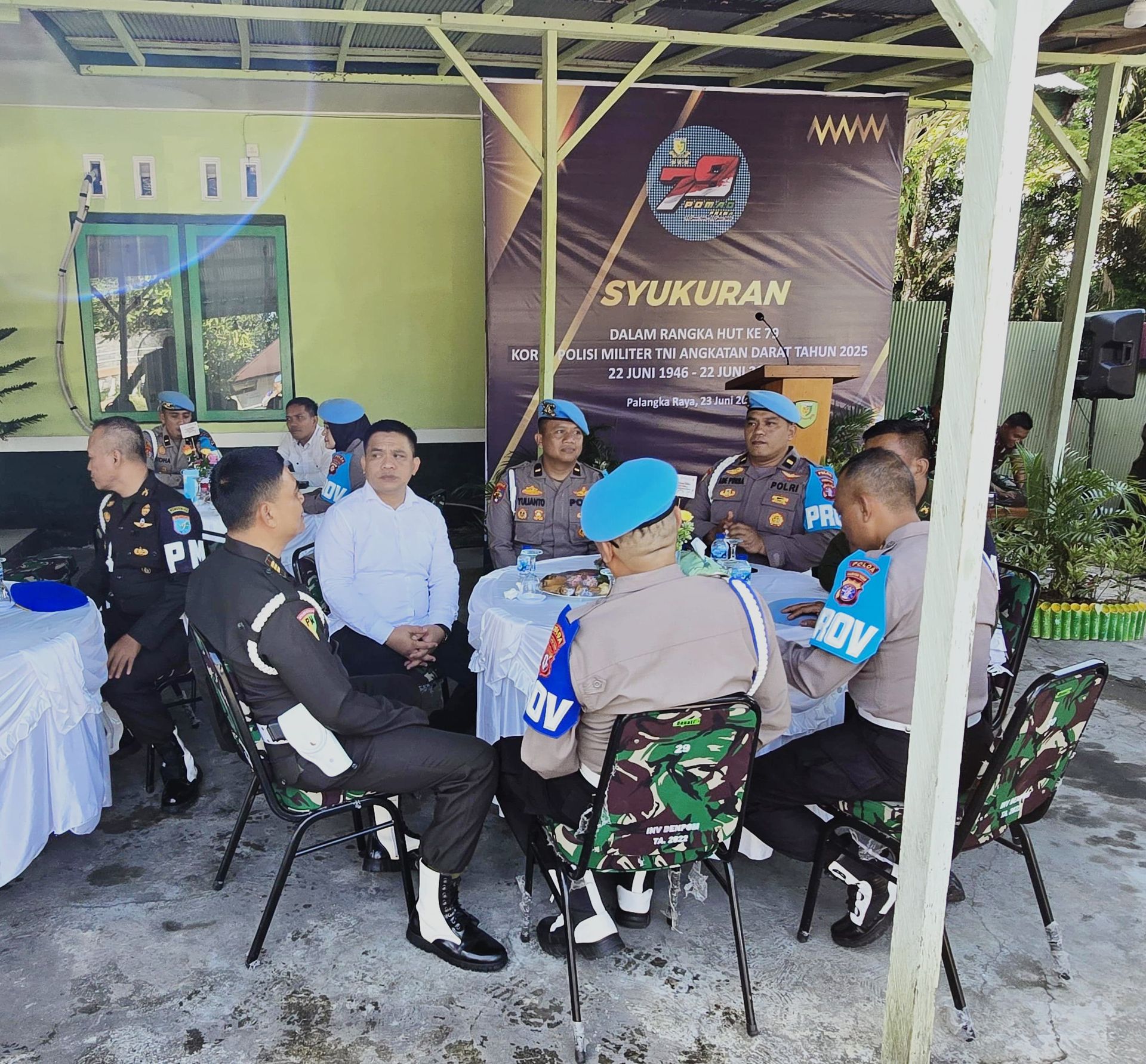 Tunjukkan Keharmonisan Sinergitas TNI-Polri, Kabidpropam Polda Kalteng Beri Ucapan HUT Ke-79 POMAD