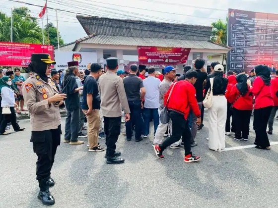 Polresta Pangkalpinang Gelar Pengamanan Tahapan Pemilu Dikota Pangkalpinang