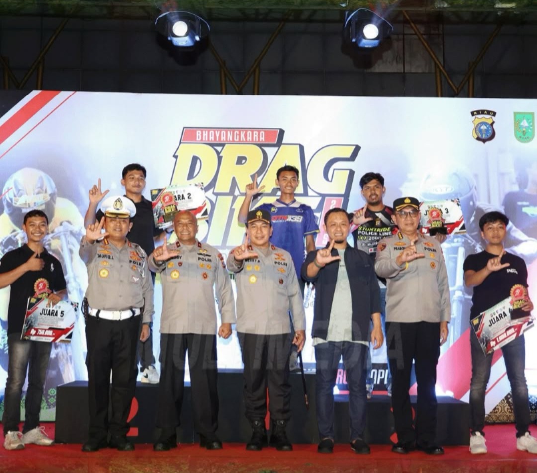Polda Riau Gelar Bhayangkara Drag Bike 2025, Dukung Riau Zero Balapan Liar
