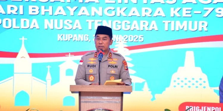 Jelang HUT Bhayangkara ke-79, Kapolda NTT Pimpin Doa Bersama Lintas Agama