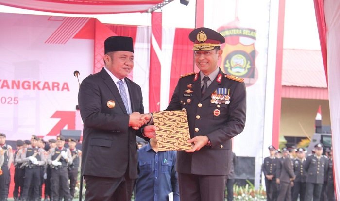 Pemprov Sumsel Serahkan Gedung dan Lahan untuk Ditlantas Polda Sumsel Pada HUT Bhayangkara ke-79