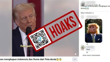 [HOAKS] Presiden AS Sebut akan Hapus Indonesia dan Rusia dari Peta Dunia