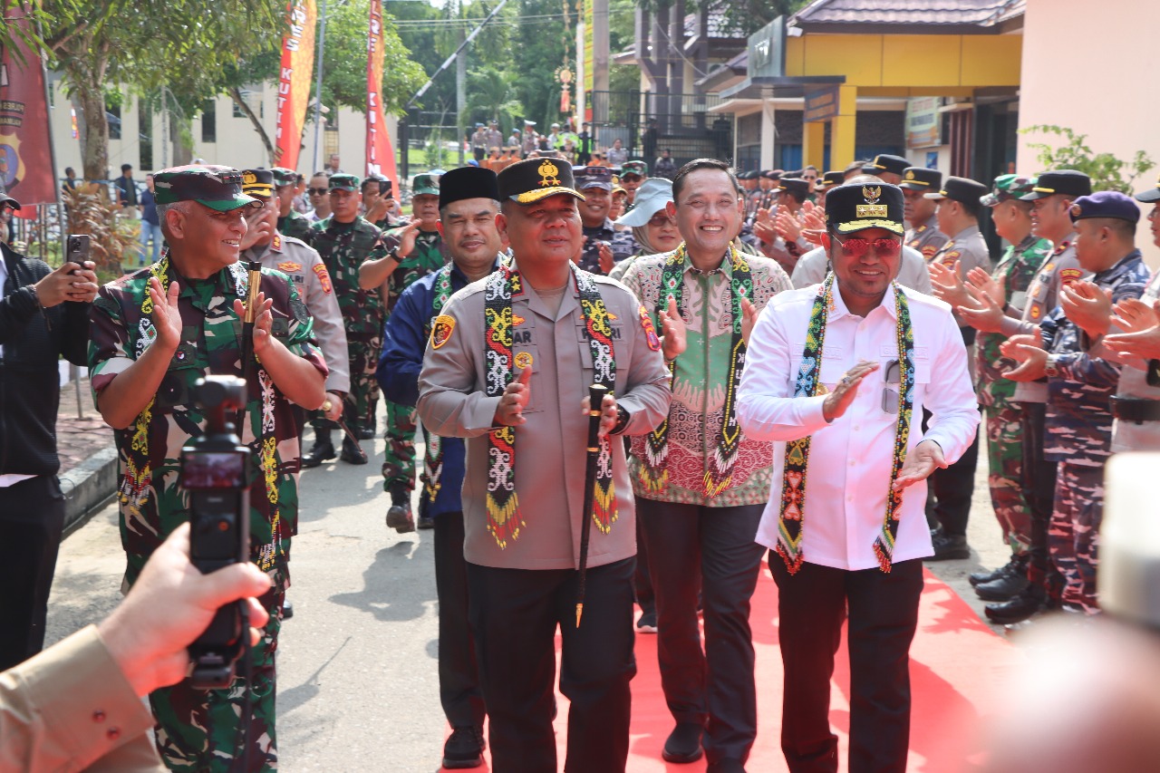 Kunker Sinergitas, Kapolda Kaltim, Gubernur Kalimantan Timur, dan  Pangdam VI/MLW  Perkuat Kolaborasi TNI-Polri dan Pemerintah di Kutai Timur.