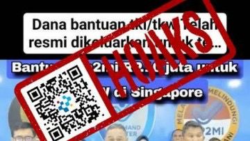 [HOAKS] BP2MI Beri Bantuan Dana Rp10 Juta untuk TKI