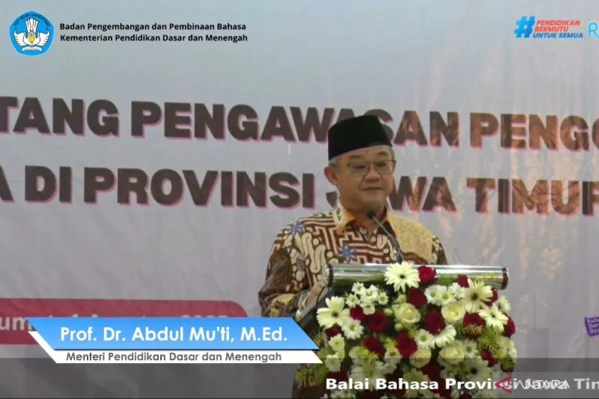 Mendikdasmen Ajak Disiplin Gunakan Bahasa Indonesia di Ruang Publik