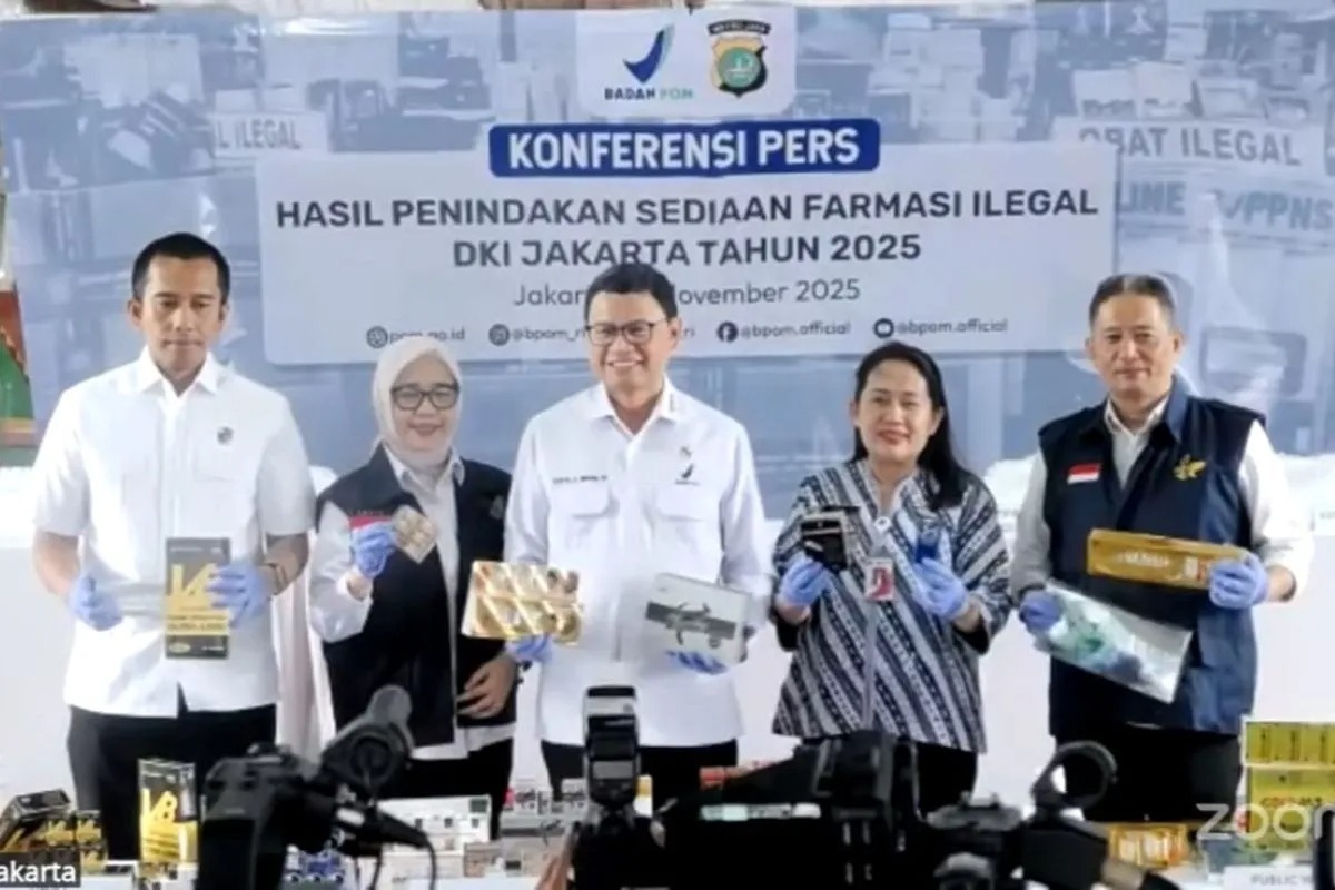 BPOM-Polri-Kejagung Temukan Obat Ilegal dengan Nilai Mencapai Rp2,74 Miliar