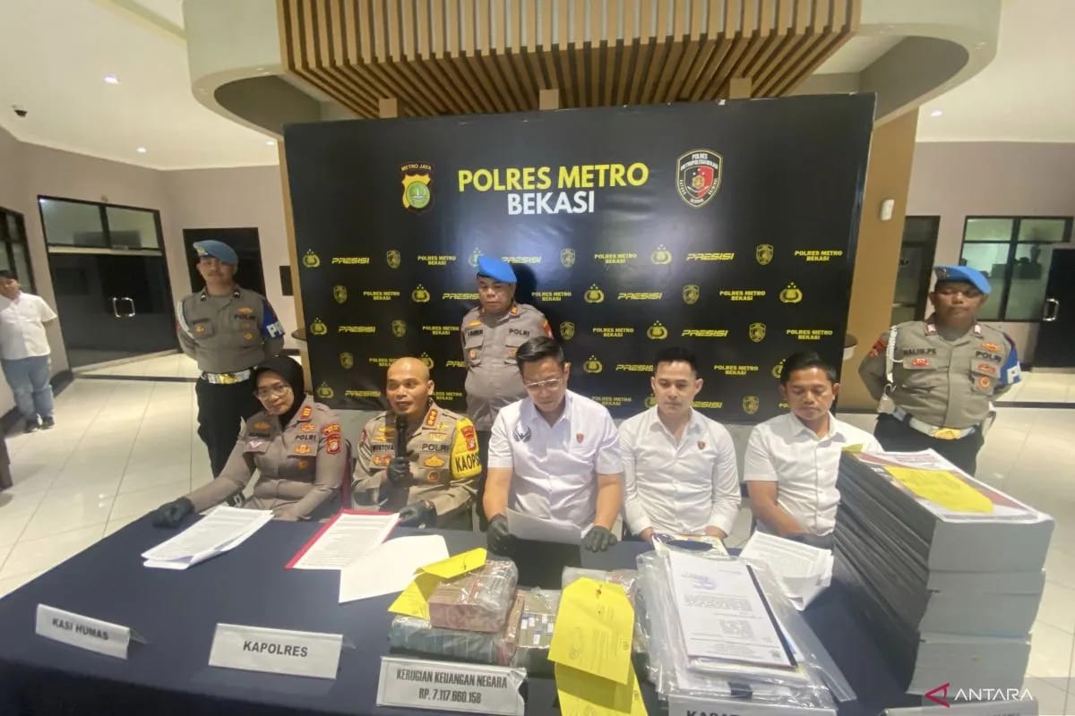 Polres Bekasi Amankan 2 Tersangka Dugaan Korupsi Dana Hibah NPCI