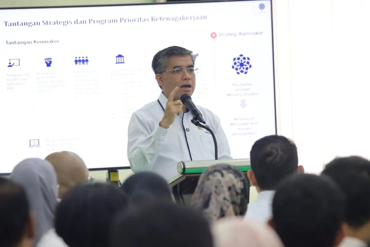 Menaker: Layanan Sertifikasi Proses Harus Mudah Diakses Masyarakat Luas, Termasuk Penyandang Disabilitas