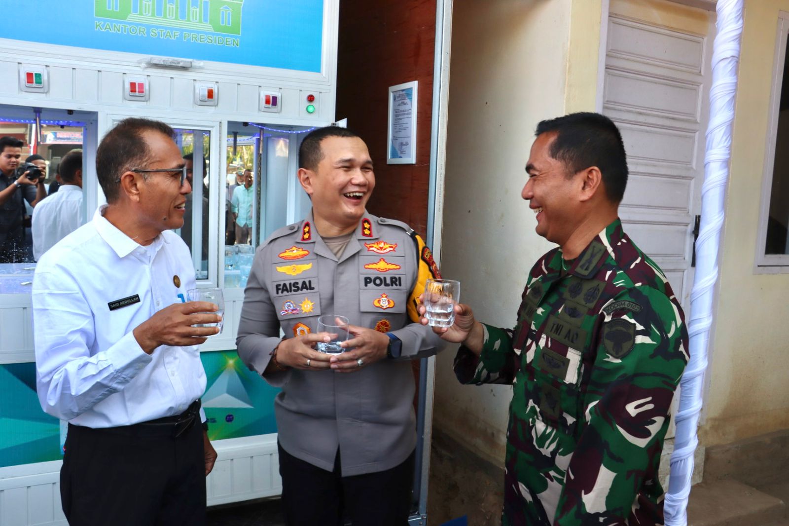 Peduli Pascabencana, Polres Pidie Jaya Hadirkan Depot Air Minum RO Gratis di Pos Satlantas