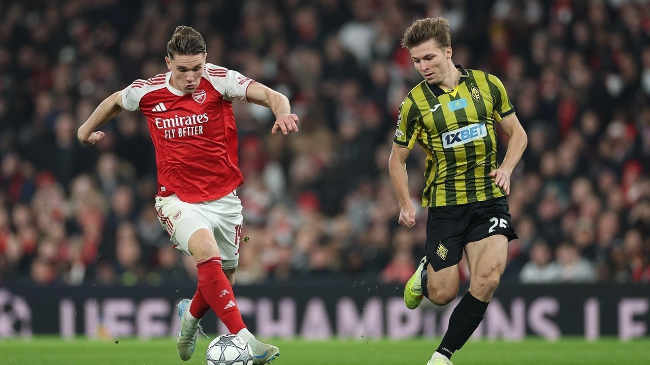 Arsenal Tak Terkalahkan di Fase Liga Champions Taklukkan Kairat 3-2
