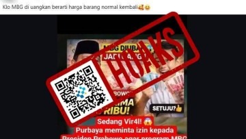 [HOAKS] MBG Diubah Menjadi uang Tunai Sebesar Rp300.000 Per Bulan