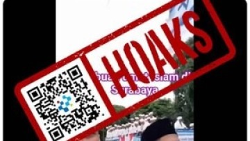 [HOAKS] Aksi Damai Umat Islam Membawa Bendera Israel di Surabaya