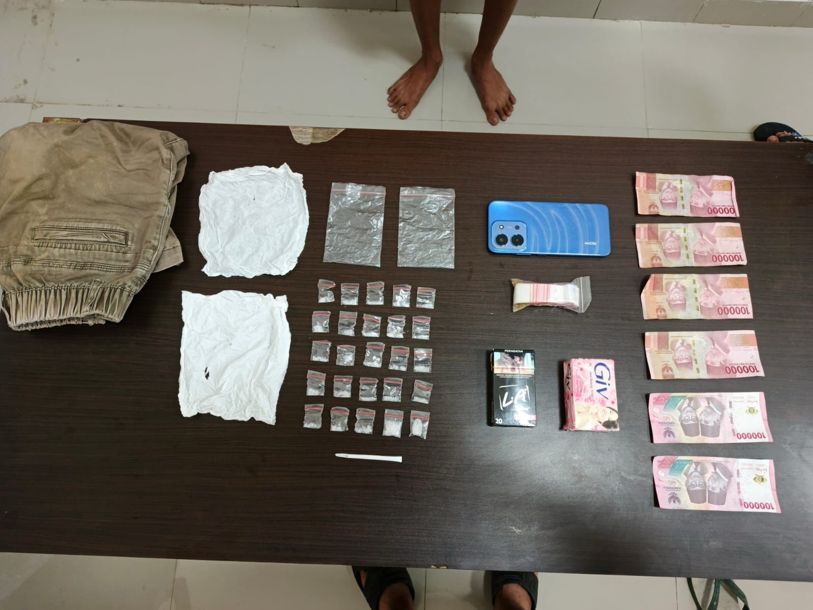 Polres Kutim Ungkap Peredaran 25 Paket Sabu di Muara Pantun