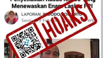 [HOAKS] Artikel Jokowi Minta Polisi Hentikan Penyelidikan Kasus KM 50