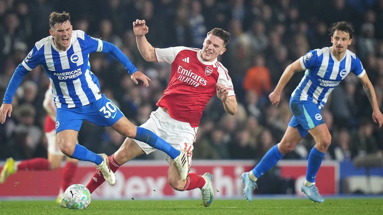 Arsenal Nyaman dipuncak Premier League usai Curi Poin dari Brighton 1-0