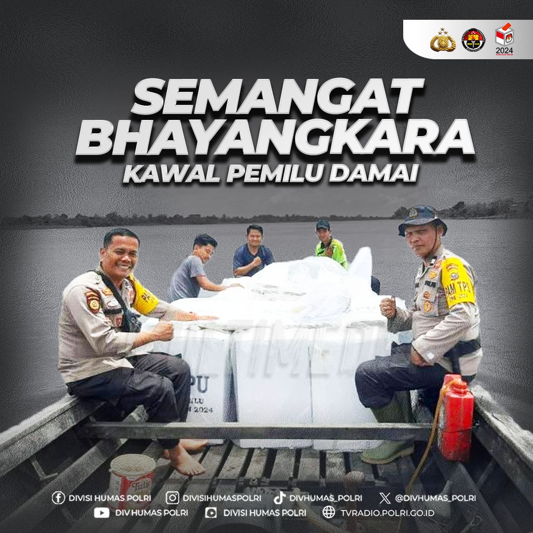 Semangat Bhayangkara Kawal Pemilu Damai