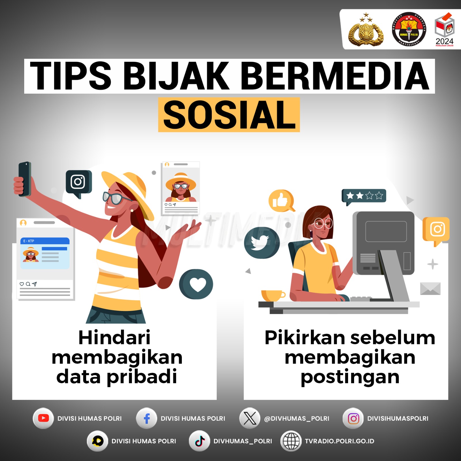 yuk simak beberapa tips bijak bermedia sosial berikut ini.