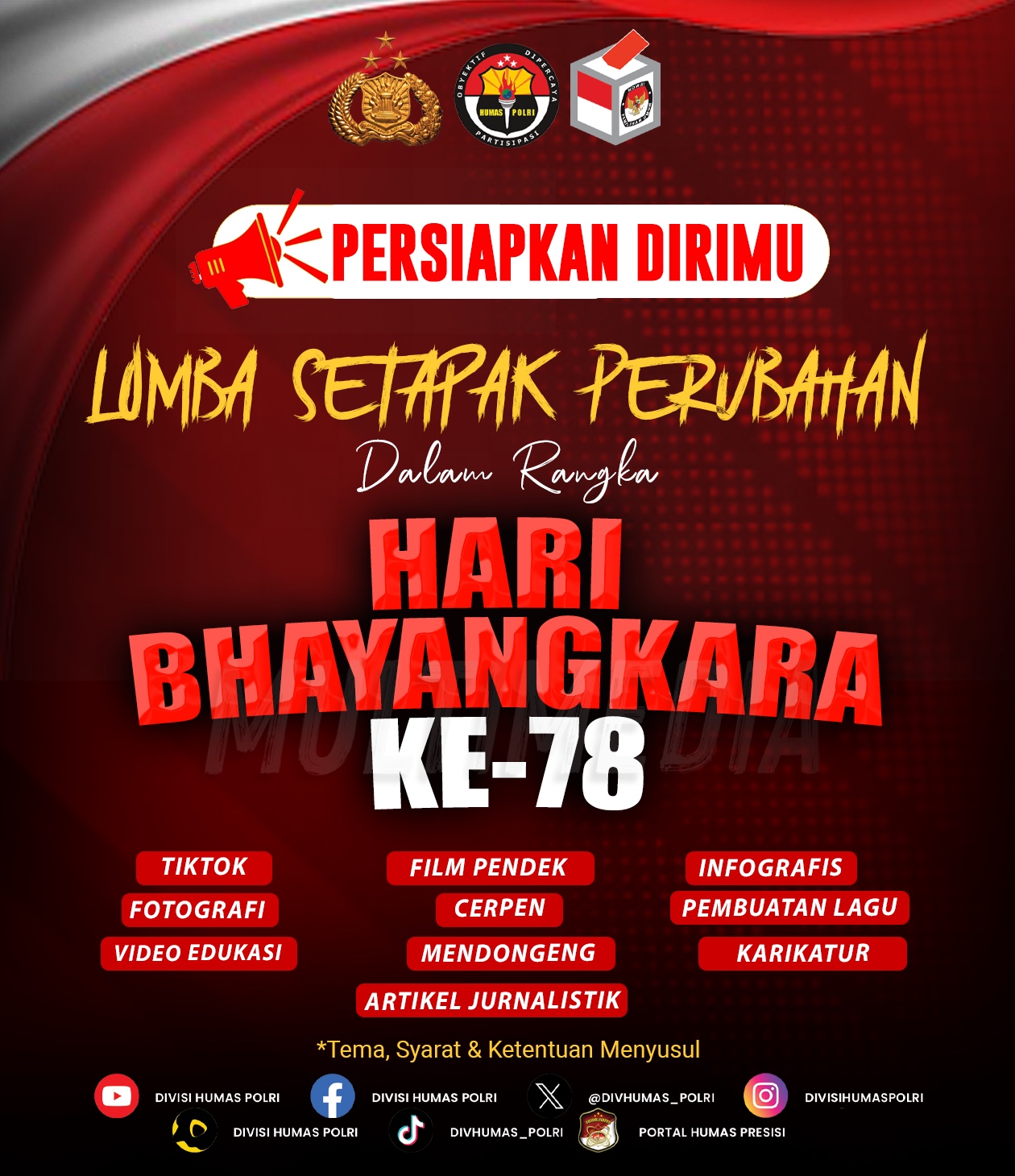 Persiapkan Dirimu! Lomba Setapak Perubahan Dalam Rangka Hari Bhayangkara ke-78